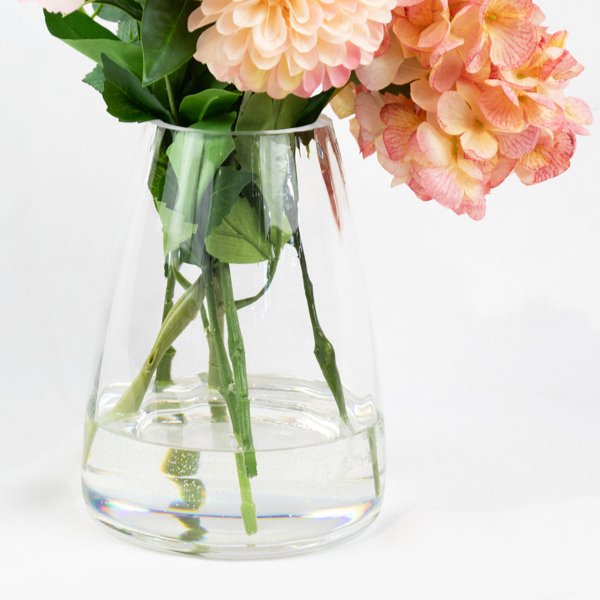 47cm Faux Hydrangea Pom-Pom Arrangement - Pink