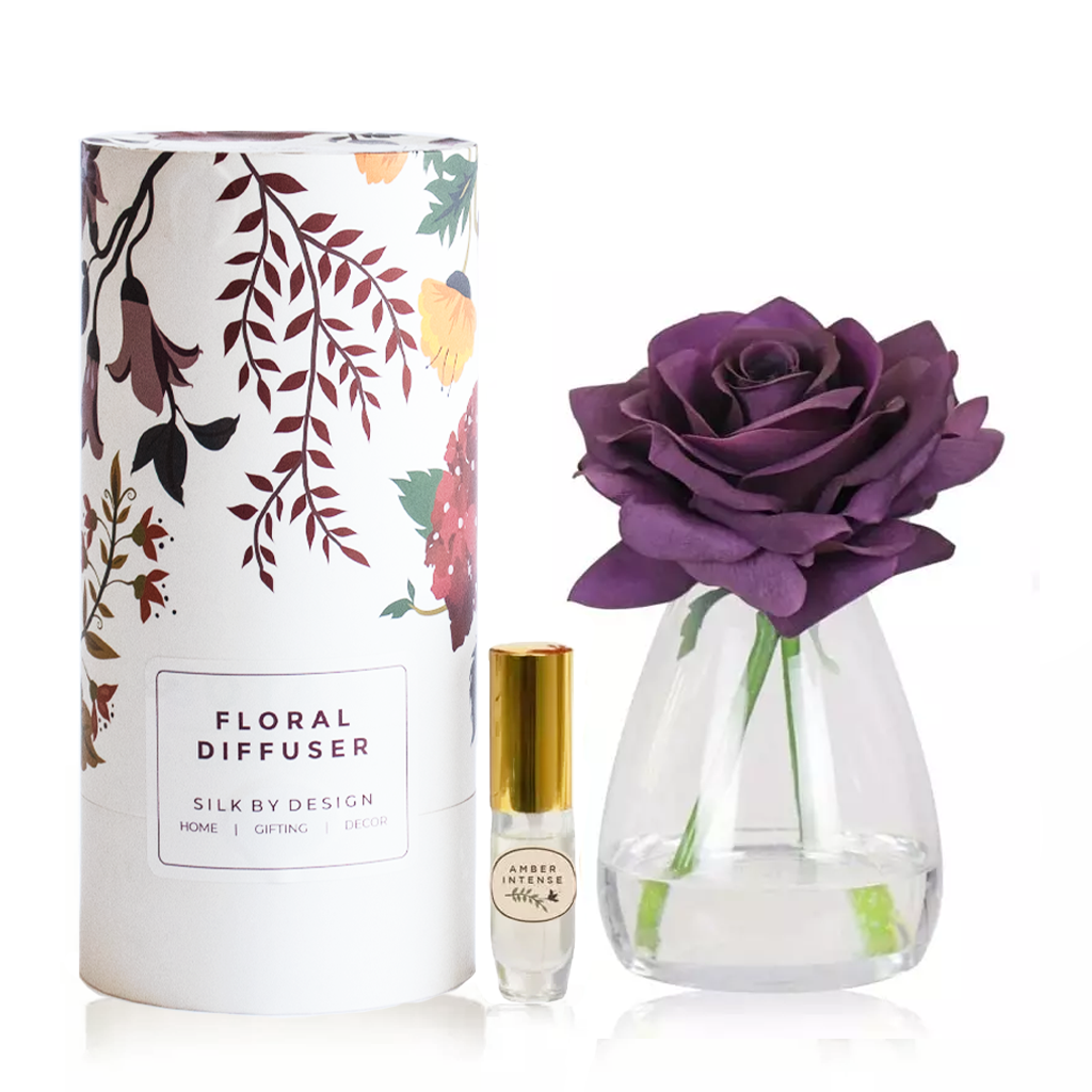 Artificial Purple Rose Diffuser with Fragrance