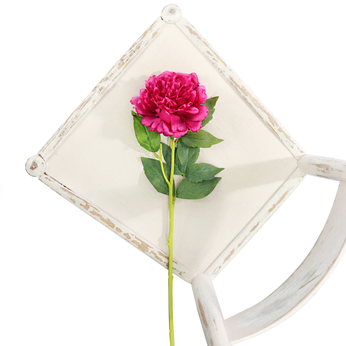 Peony Stem - Hot Pink Real-Touch