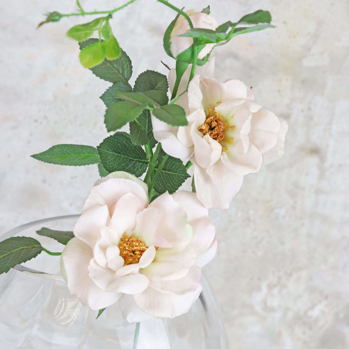 Artificial Tea Rose Stem