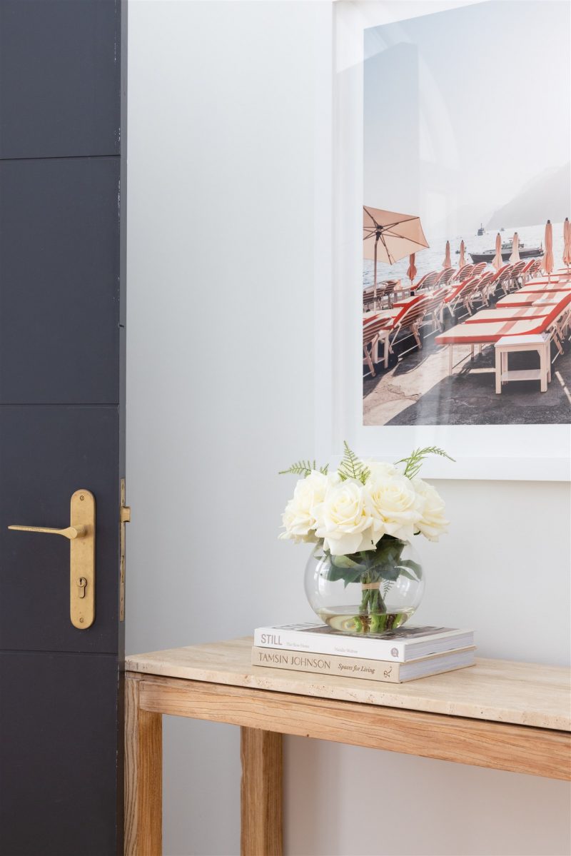 Fake white rose bouquet in an Australian home for decorative purposes