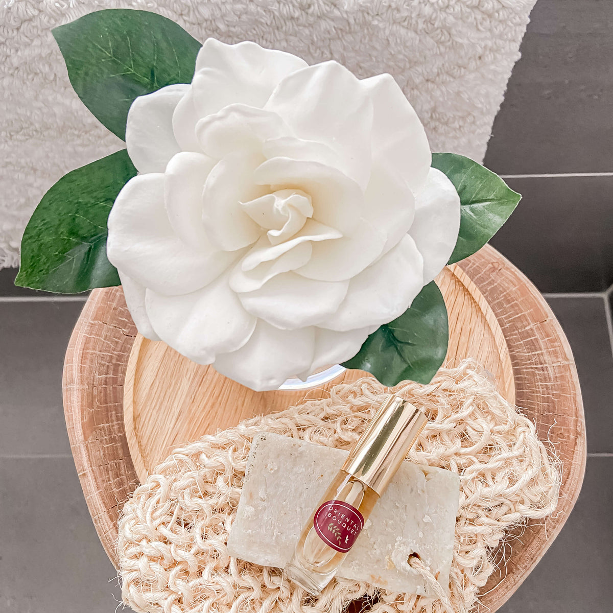 Silk flowers Australia and perfume pack