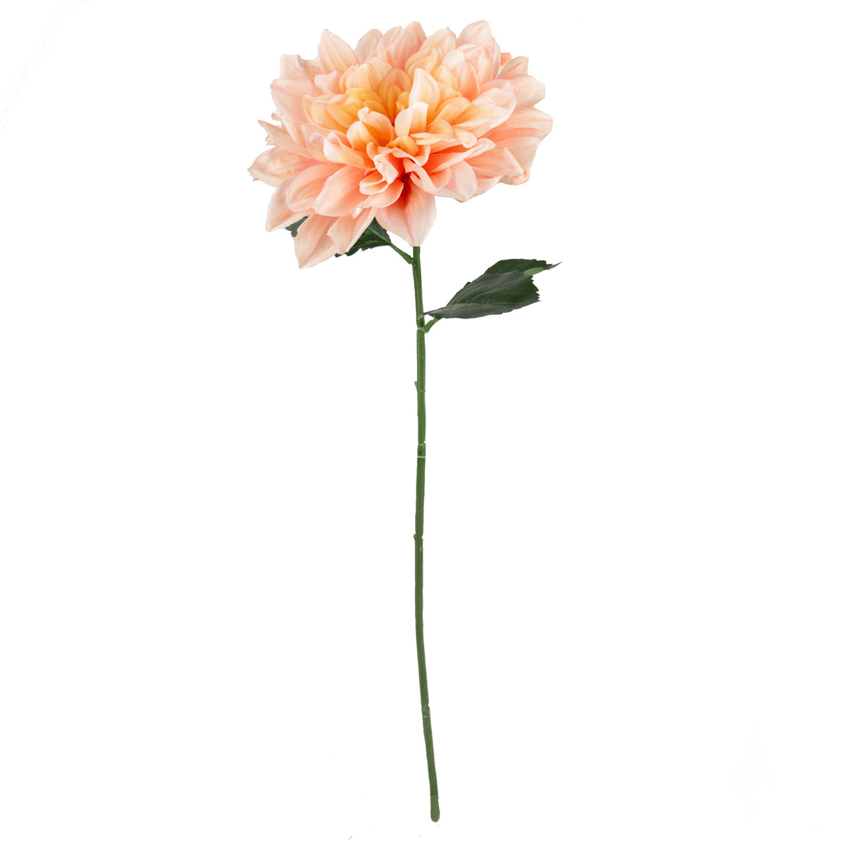 Artificial Dahlia Stem - Peach Flower