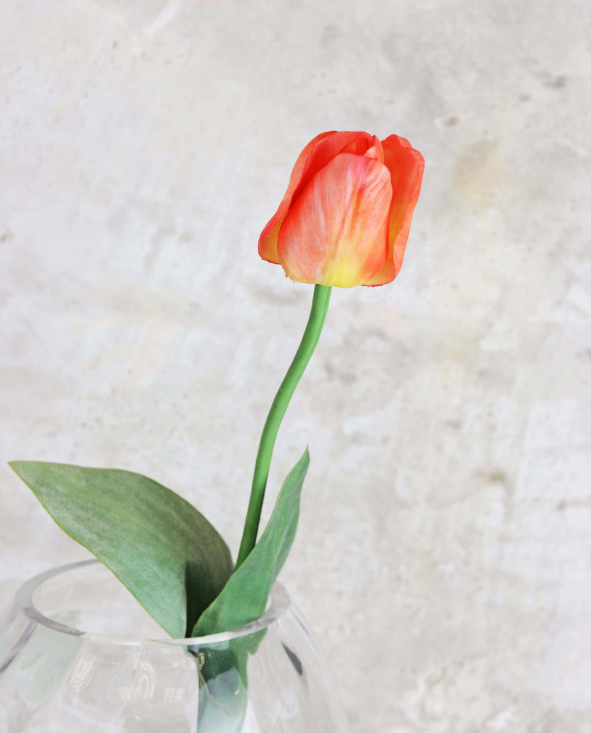 Artificial Garden Tulip - Orange Flower