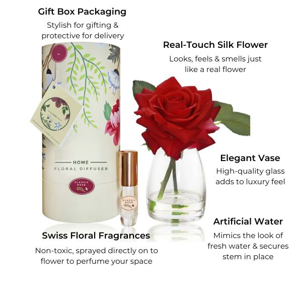 fake rose flower arrangement 