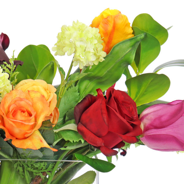Artificial flower arrangement