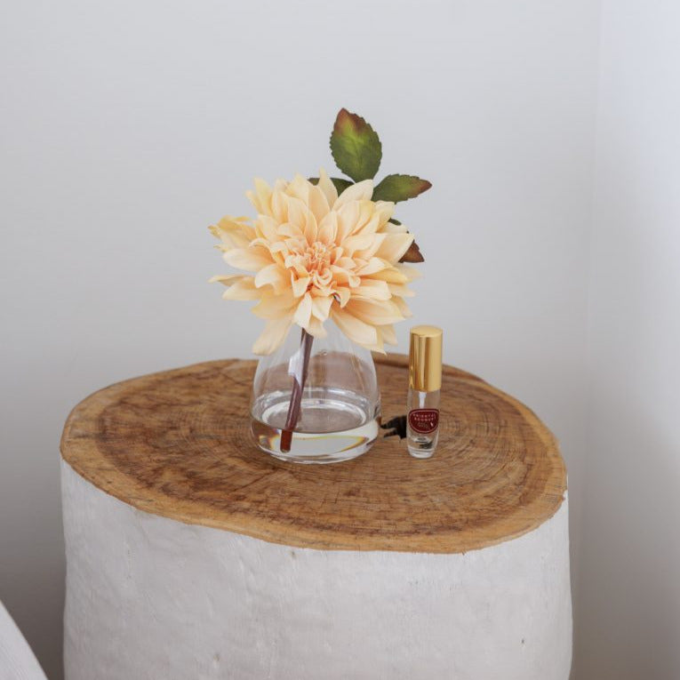 Silk Dahlia Set with perfume